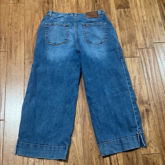 Women’s Karl Lagerfeld Denim Wide-Leg Jeans Sz 10 #817 - Picture 8 of 9